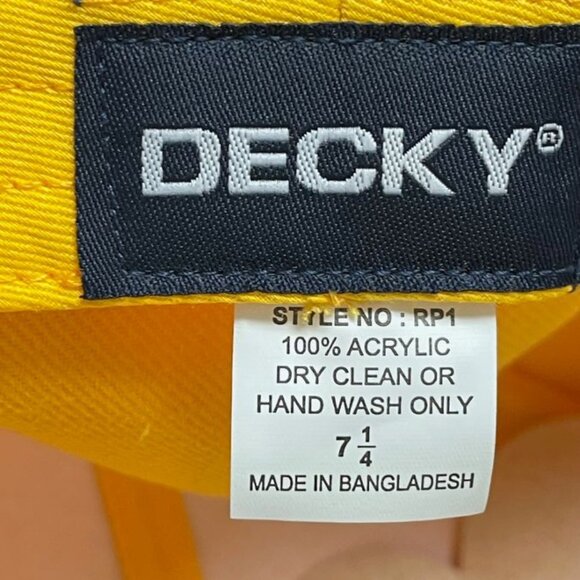 Decky Men's Baseball Hat - Alcorn State University - Gold - Size 7 1/4 - NWT - Picture 10 of 10